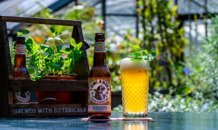 Lowlander bier met verse munt